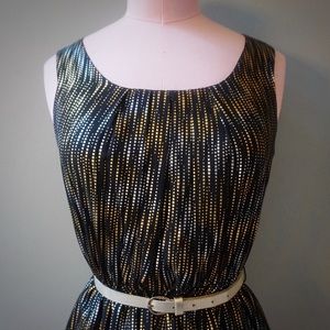 Black Metallic Party Dress